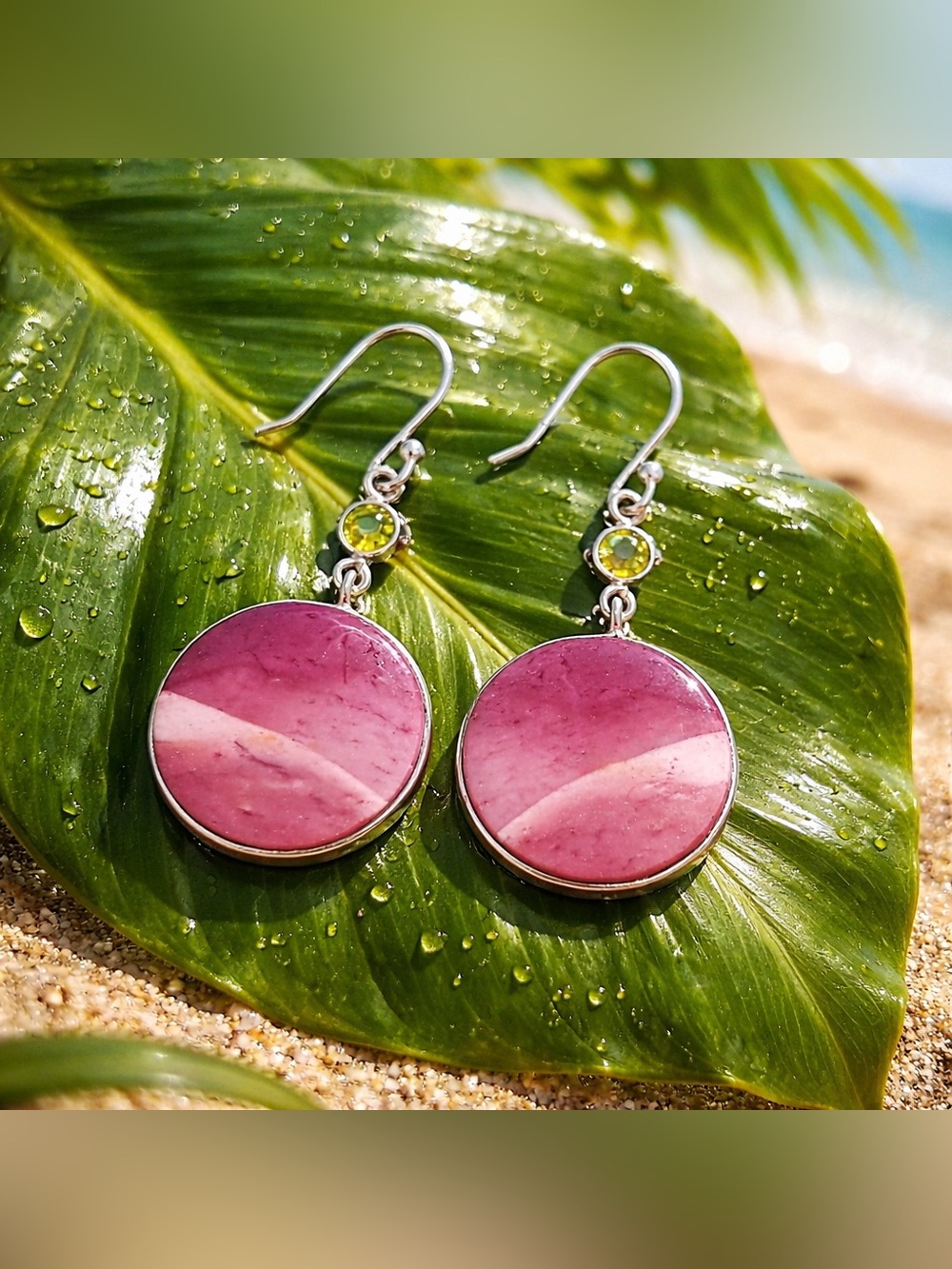 NEW! Mookiate & Peridot Earrings
